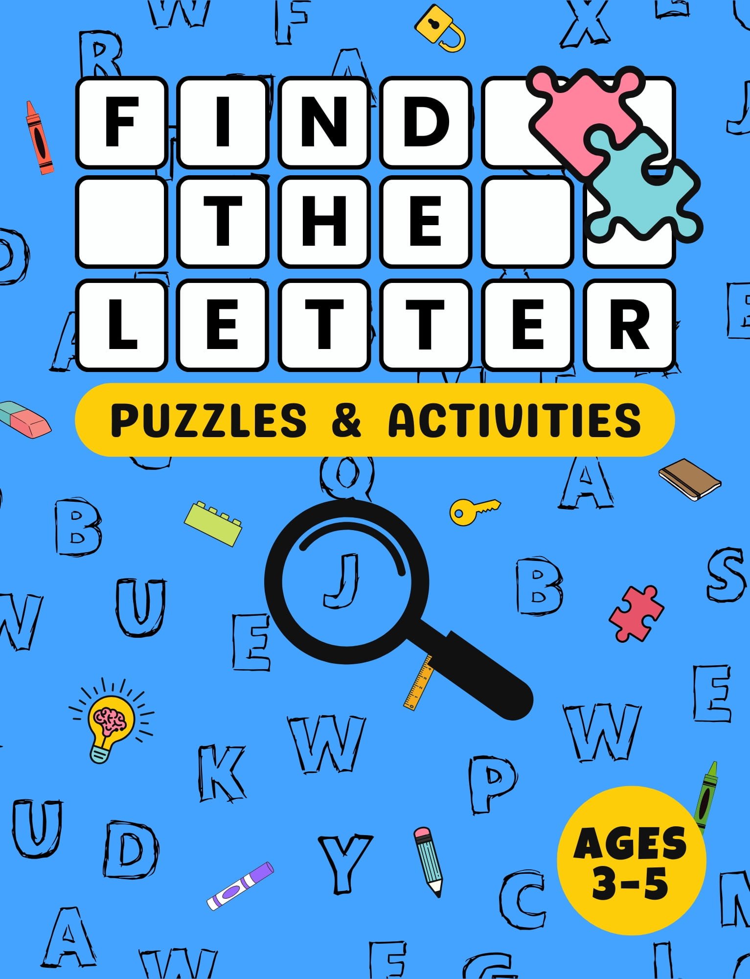 Find the Letter Puzzles and Activities Book front cover